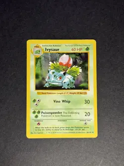Pokemon TCG Ivysaur (Shadowless) Base Set 30/102 Regular Uncommon LP - Image 1