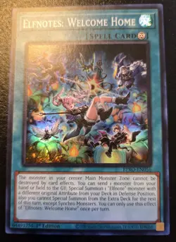 Elfnotes: Welcome Home BPRO-EN056 1st Edition Super Rare Burst Protocol Yu-Gi-Oh - Image 1