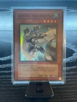 Yugioh - Elemental Hero Bubbleman YSDJ-EN017 Super Rare 1st Edition - Image 1