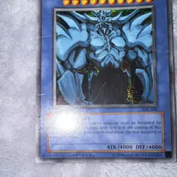 Obelisk the Tormentor GBI-002 Secret Rare Unlimited Yu-Gi-Oh Duel Monsters Holo - Image 4