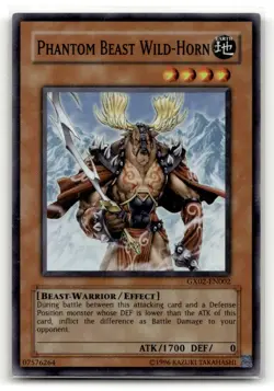 Phantom Beast Wild-Horn GX02-EN002 Super Rare GX Tag Force Promo LP - Image 1