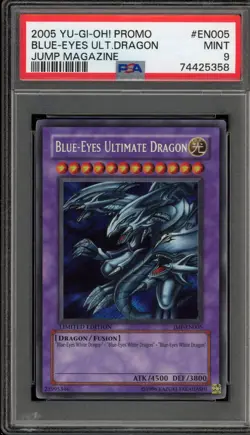 Yu-Gi-Oh! Blue-Eyes Ultimate Dragon Jump Magazine Secret Rare JMP-EN005 PSA 9 - Image 1