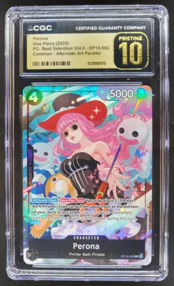 2025 ONE PIECE PERONA ALTERNATE ART OP10-092 CGC 10 PRISTINE PT - Image 1