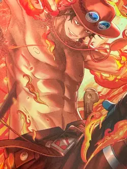 ONE PIECE TCG THE BEST vol.2 PRB02-018 P-R Portgas D. Ace NM Pack Fresh! - Image 2