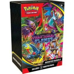 Pokemon TCG Mega Evolution-Phantasmal Flames Booster Bundle (6 Packs) Sealed - Image 1