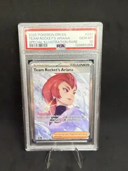 Pokemon Team Rockets Ariana Sir Destined Rivals Card 237/182 PSA 10 - Image 1