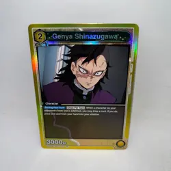Genya Shinazugawa (013) UE05BT/KMY-1-013 UE05BT: Demon Slayer Union Arena Foil - Image 1