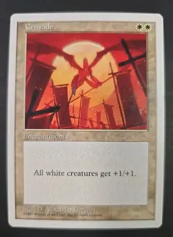 Magic The Gathering Fifth Edition Banned Card Lightly Played Crus@de - Image 1