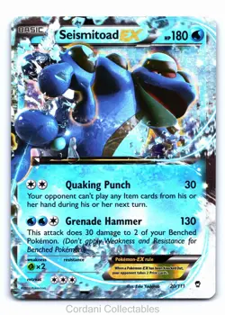 Seismitoad EX 20/111 - Furious Fists - Pokemon Card - Near Mint - Image 1