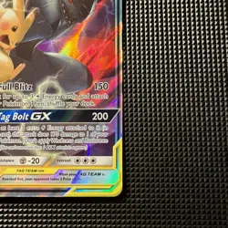 Pokemon Pikachu & Zekrom GX TAG TEAM Ultra Rare Sun & Moon 33/181 240 HP Card - Image 5