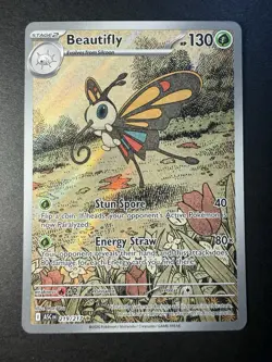 Pokemon Beautifly Full Art Holo 219/217 ASC Set TCG Card English 2026 - Image 1