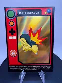 2025 Pokemon Kanto Full House Gold Holo Foil Cyndaquil #155 Card - Image 3
