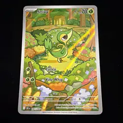 Pokemon Snivy Black Bolt Illustration Rare Card 87/86 English Edition - Image 1
