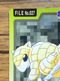 Pokemon Carddass Card Sandshrew File No.27 Bandai Pocket Monsters 1997 Japan - Image 3