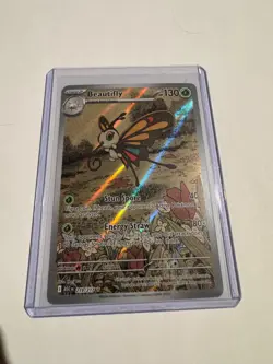 Ascended Heroes Beautifly Illustration Rare 219/217 NM HOLO IR Pokemon Card - Image 1