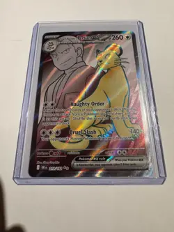 Destined Rivals Team Rocket's Persian ex Ultra Rare 219/182 NM HOLO Pokemon Card - Image 1