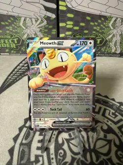 Pokemon Meowth EX Full Art Holo Card 062/088 Perfect Order - Image 1