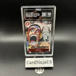 TAG GEM MINT 10 Usopp Parallel ST01-002 C 25th Edition ONE PIECE Card Game 313 - Image 1