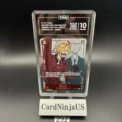 TAG GEM MINT 10 Sanji R OP01-013 Promo Premium Card collection 25th 292 - Image 1