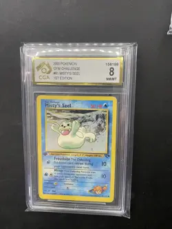 MISTY'S SEEL Gym Challenge 1ST EDITION Pokemon Card 91/132 CGA 8 - Image 1