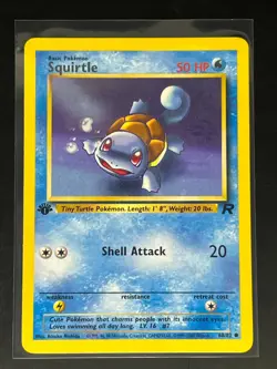 Squirtle 68/82 1st Edition Team Rocket Common Pokemon Card LP - Image 1