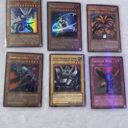 Konami Yu-Gi-Oh! 10 Card Lot Blue-Eyes Shining Dragon Exodia 1st Ed English 1996 - Image 1