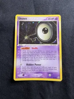 Pokemon Unown Q/28 Unseen Forces Holo Rare Basic 2005 Card - Image 1