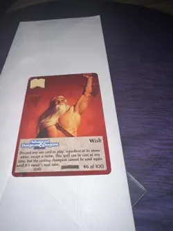 Spellfire master the magic Forgotten Realms # 46 of 100 Wish case fresh card - Image 1