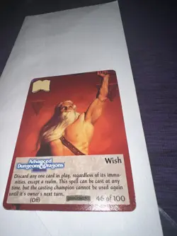 Spellfire master the magic Forgotten Realms # 46 of 100 Wish case fresh card - Image 3