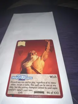 Spellfire master the magic Forgotten Realms # 46 of 100 Wish case fresh card - Image 5