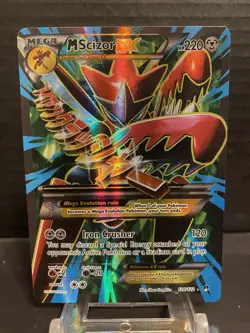 Pokemon M Scizor EX Full Art Holo Ultra Rare 120/122 Breakpoint NM- - Image 1
