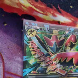 Pokemon XY Breakpoint M Mega Scizor EX Full Art Ultra Rare Holo Card 120/122 - Image 3
