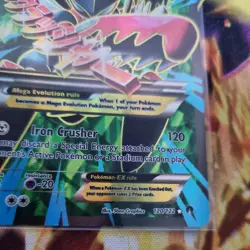 Pokemon XY Breakpoint M Mega Scizor EX Full Art Ultra Rare Holo Card 120/122 - Image 5