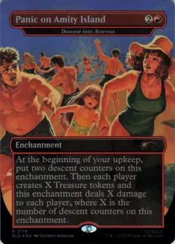 Panic on Amity Island Rainbow - Foil - Secret Lair Jaws - 2176 NM - Image 2