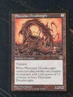 Magic the Gathering MTG Phyrexian Dreadnought Mirage Moderately Played - Image 1