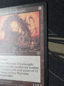 Magic the Gathering MTG Phyrexian Dreadnought Mirage Moderately Played - Image 2