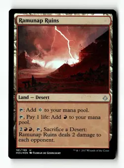MTG | Ramunap Ruins | HOU | Foil | Moderately Played | English - Image 1