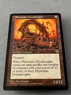 Phyrexian Dreadnought MTG Mirage—Lightly Played+—Vintage Magic RESERVE LIST - Image 3