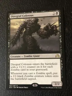 Diregraf Colossus X1 Shadows Over Innistrad NM Condition See Pics Front/back - Image 1