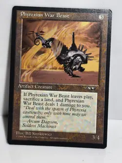 MTG Phyrexian War Beast Alliances Regular Common ver A and B Never Been Played - Image 1