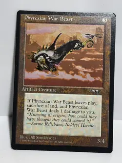 MTG Phyrexian War Beast Alliances Regular Common ver A and B Never Been Played - Image 3