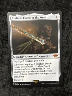 Anduril, Flame Of The West Lord Of The Rings - Magic The Gathering - Unplayed - Image 1