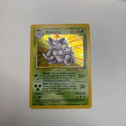 Pokemon TCG Nidoking Base Set 11/102 Holo Vintage Card LP - Image 3