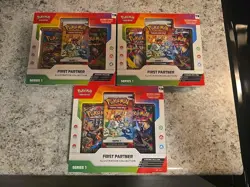 Lot Of 3 Pokemon TCG First Partner Illustration Collection - Image 1