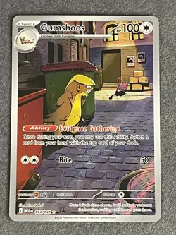 Gumshoos - 153/132 - Pokemon TCG Mega Evolution Illustration Rare NM - Image 1