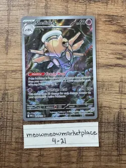 Pokemon TCG Shedinja Card 144/132 Mega Evolution NM Condition - Image 1