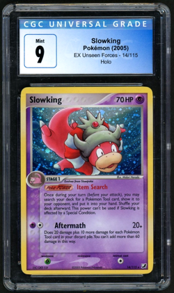 Pokemon Slowking 2005 EX Unseen Forces 14/115 Holo CGC 9 - Image 1