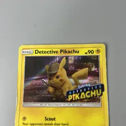 Detective Pikachu SM170 STAMPED Holo Black Star Promo Pokemon 2019 - Image 2