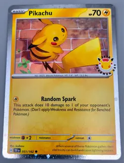 Pokemon Day 2026 Temporal Forces Cosmos Holo - 051/162 Pikachu - Image 1