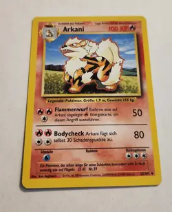 Pokemon TCG Arcanine ARKANI Base Set 23/102 Regular 1st Edition Uncommon GERMAN - Image 1